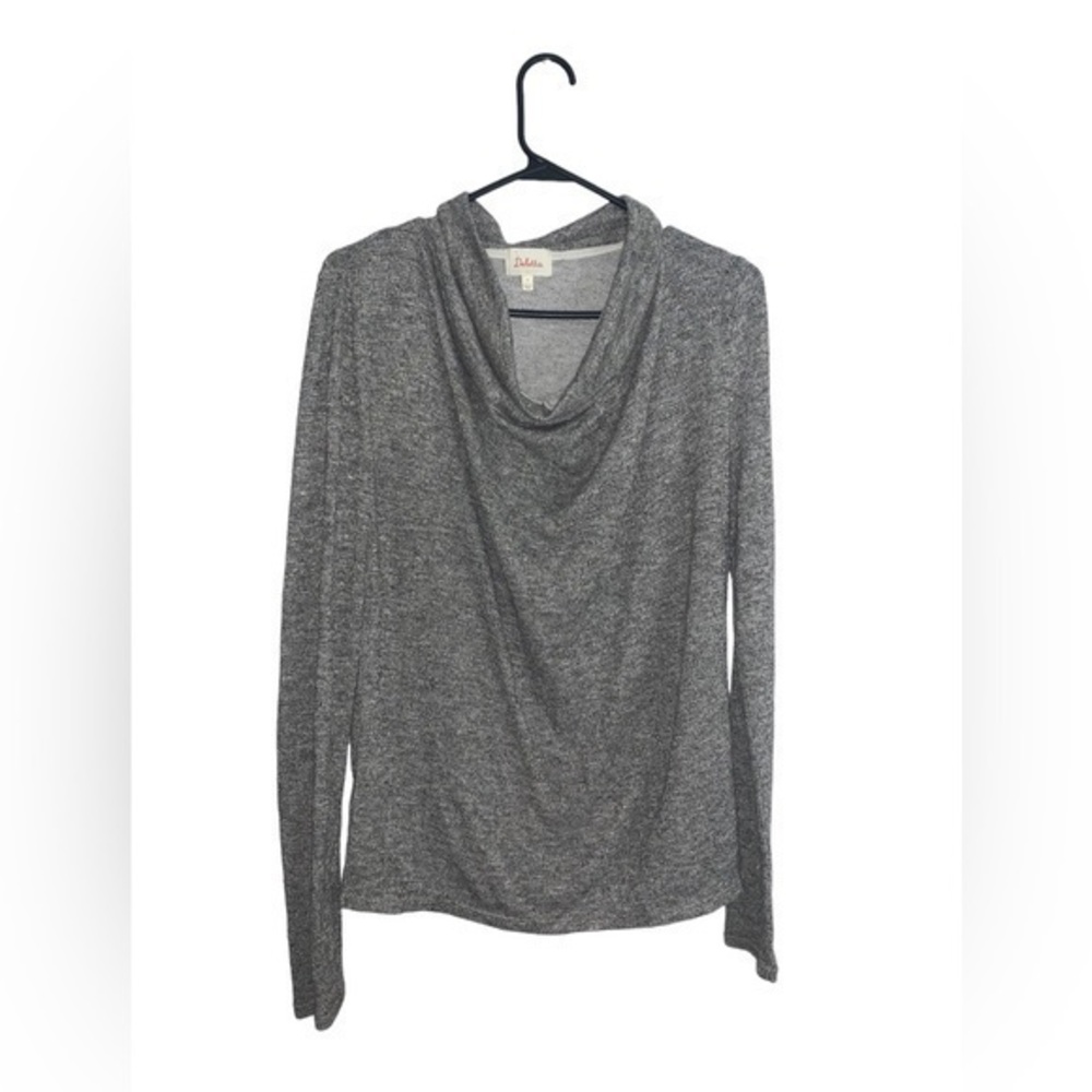 Anthropologie Deletta Cowl Gray Sparkly Sweater Size Medium
